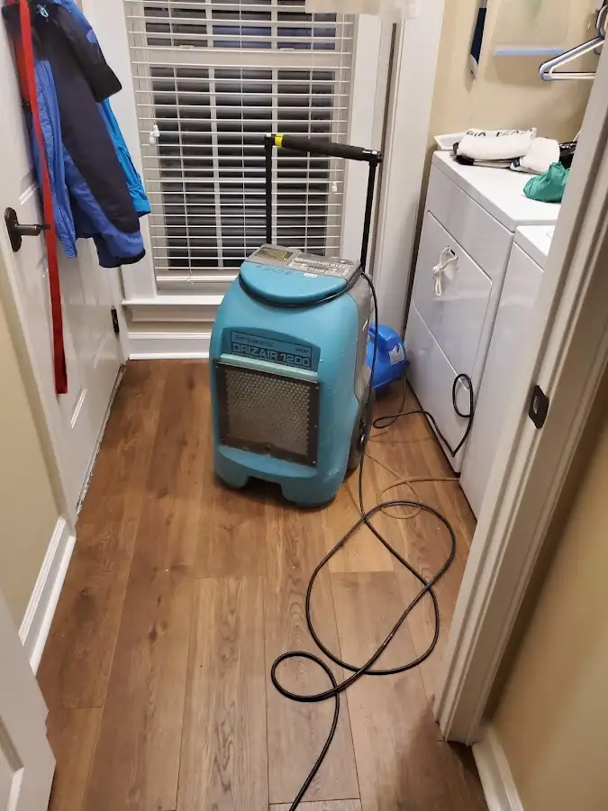 Commercial dehumidifier deployed for Flood Damage Cleanup in Pottsville